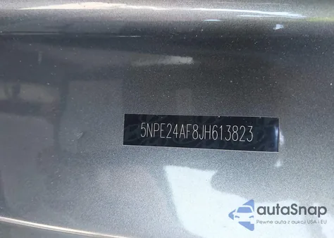 2018 Hyundai Sonata Se z USA, uszkodzony, nr VIN 5NPE24AF8JH613823